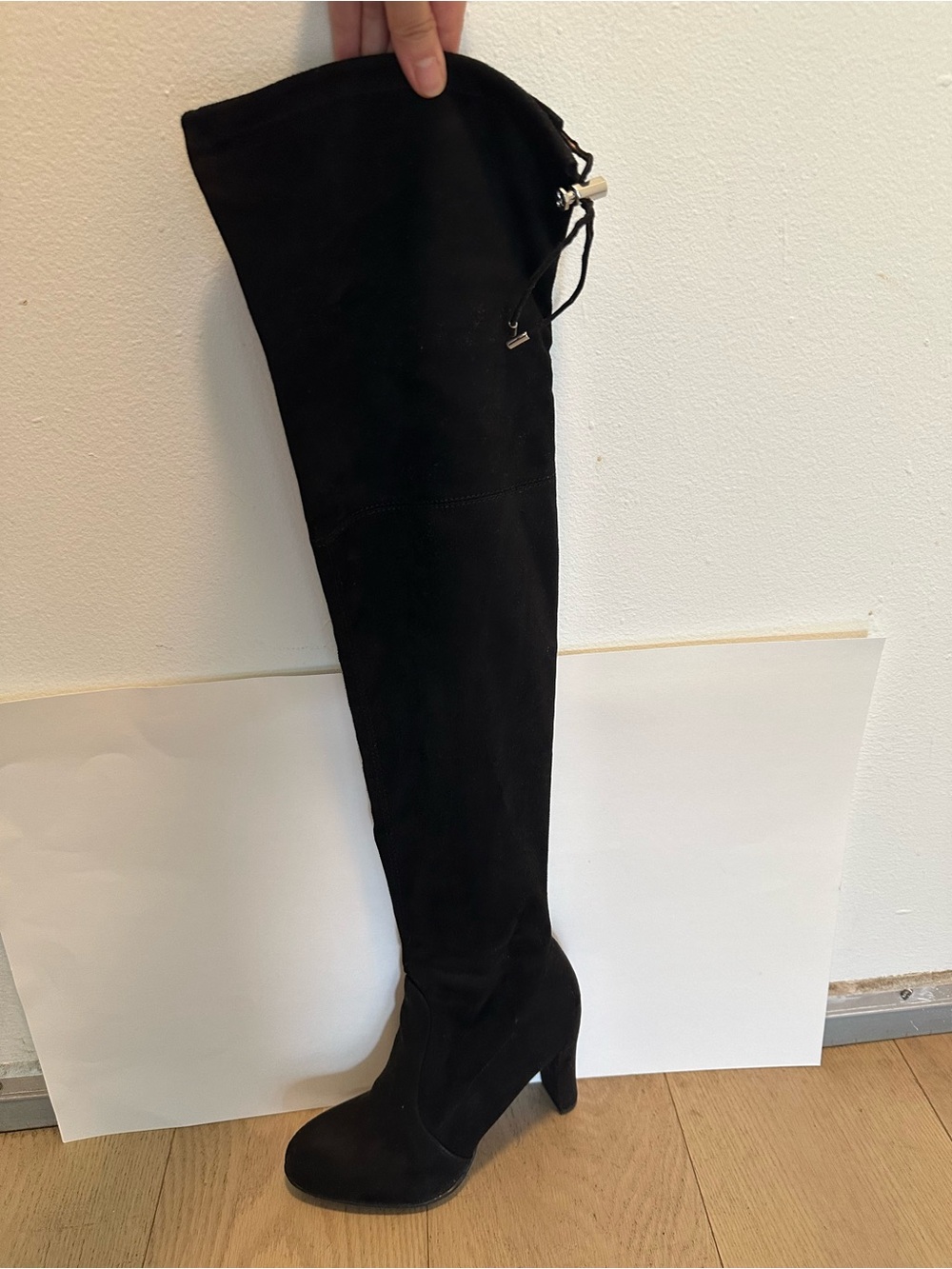 Sam Edelman Black Over-the-Knee Suede Boots